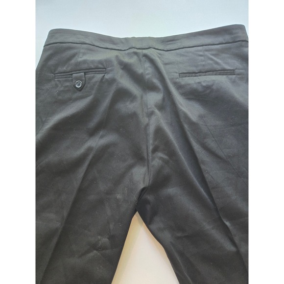 1775 Black Cropped Pants Womens Size 14 Button Detail Career Casual - Picture 9 of 13